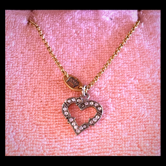 Juicy Couture heart necklace gold/crystal