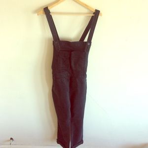 Washed Denim Overalls (Carbon)