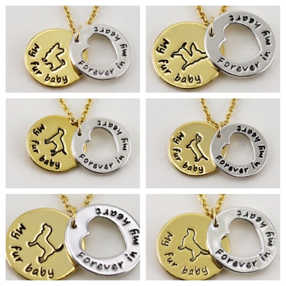 "Fur Baby" Double Layered Necklace, NWT 30 Breeds - Picture 3 of 3