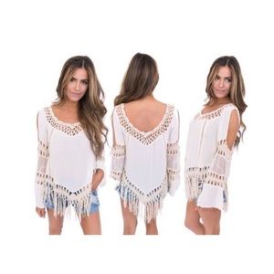 NWT Dottie Couture Open Shoulder Top