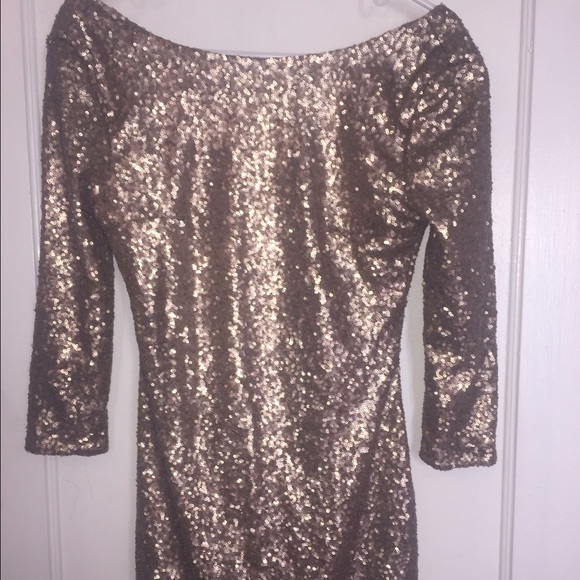 Champagne Sequin Dress
