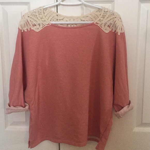 Boxy Sweater with Crochet Back