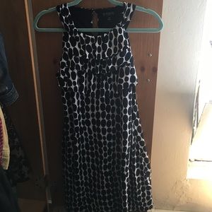 White and Black Polka Dot Enfocus Studio Dress