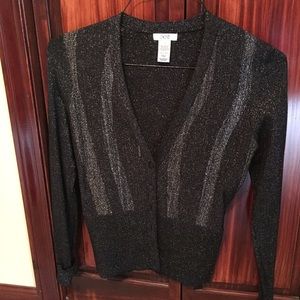 Cache Black Lurex Sweater