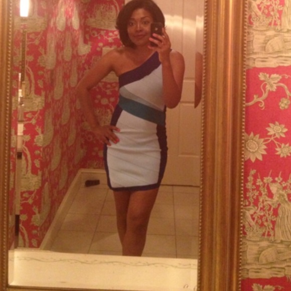 One shoulder bandage dress, size Small