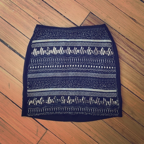 H&M Black Sequin Skirt
