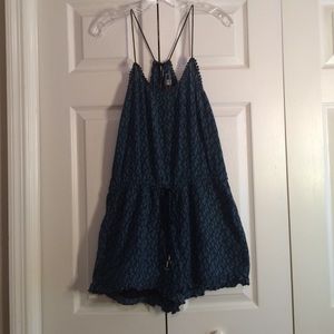 American Eagle Outfitters blue romper!!