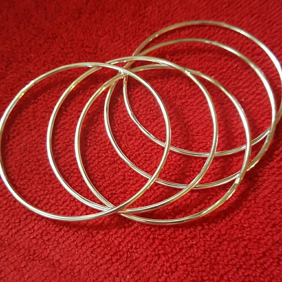 5 Sterling silver bangles