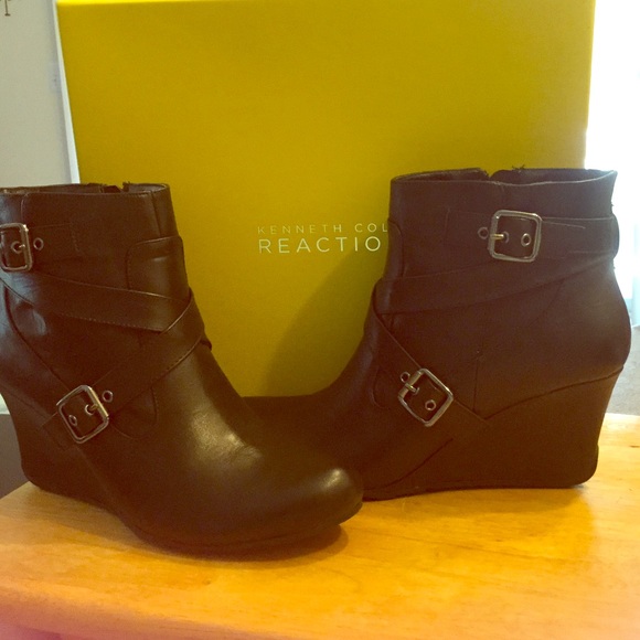Size 10 ankle wedge booties