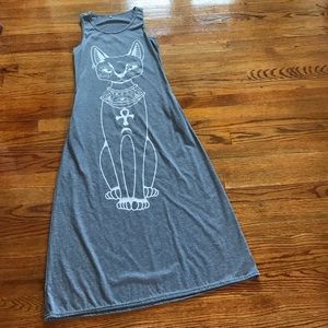 Cat witch maxi dress