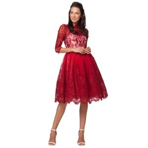 Chi Chi Aviana retro party dress - red