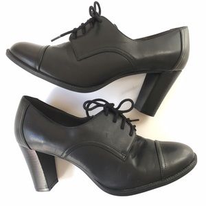 Kelly & Katie Black Oxford Booties