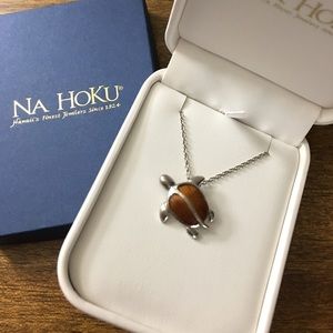 Na Hoku Honu Turtle Koa Pendant Necklace
