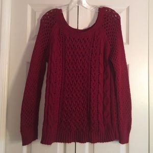American Eagle Outfitters open knit sweater