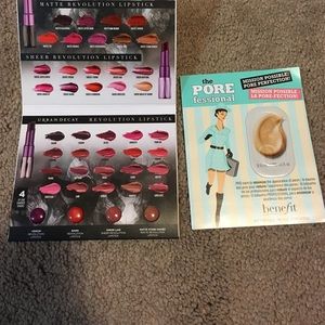 Urban decay lipstick samples &benefit pore reducer