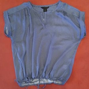 Calvin Klein chevron silk blouse