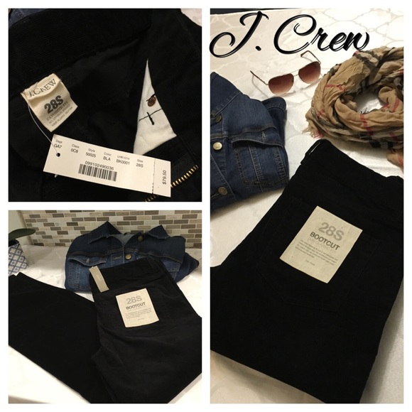 JCrew Bootcut Exclusive Soft Black Cords