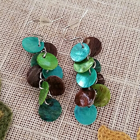 Hanging circles earrings