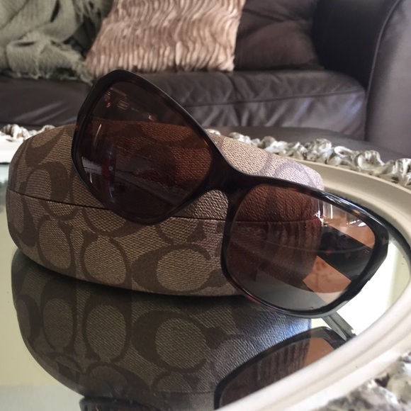 Coach brown tortoise sunglasses