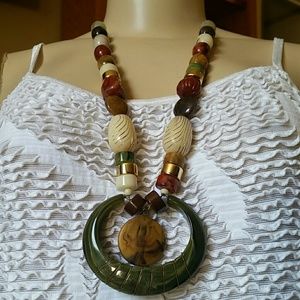 'Avon' Long Statement Necklace