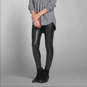 Abercrombie and Fitch leather pants