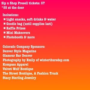 PoshNation Accessories - Thanks so much for joining the Denver Sip N Shop! PoshNation Accessories - Thanks so much for joining the Denver Sip N Shop!