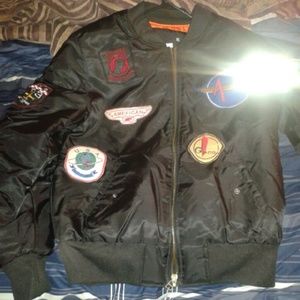 Bomber Jacket with patches