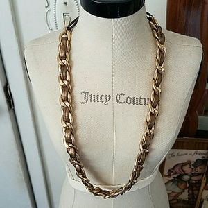 Juicy Couture copper braid hair band