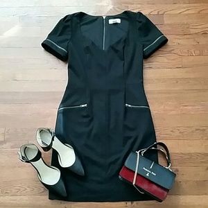 Jessica Simpson Fitted Dress with Zipper Details