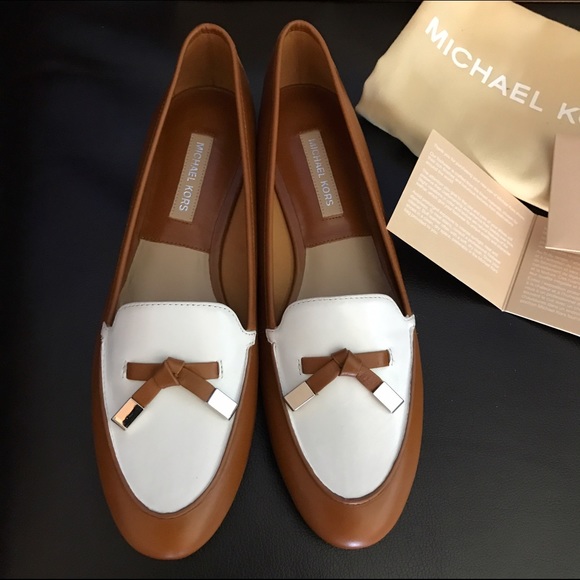 Michael Kors Shoes - 💋New! Michael Kors" Brown/Tan Flat Loafers!