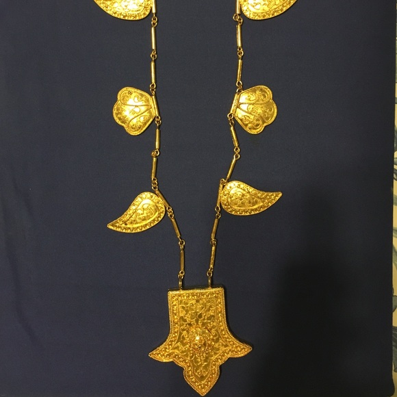 A RARE HANDMADE ETHNIC INDONESIAN DESIGN NECKLACE - Picture 2 of 4