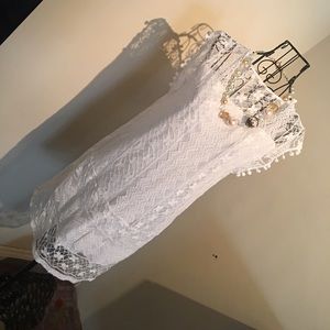 🎉NWOT🎉👻White Lace Mini Dress👻