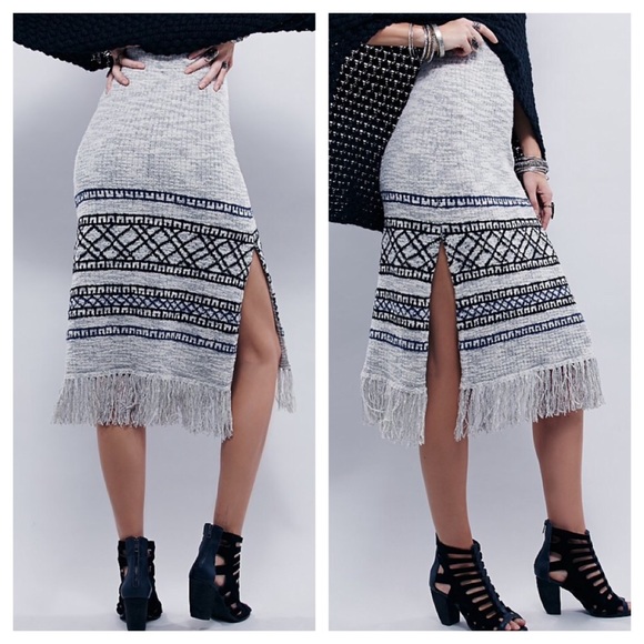 Free People Fringe Skirt - Picture 2 of 4