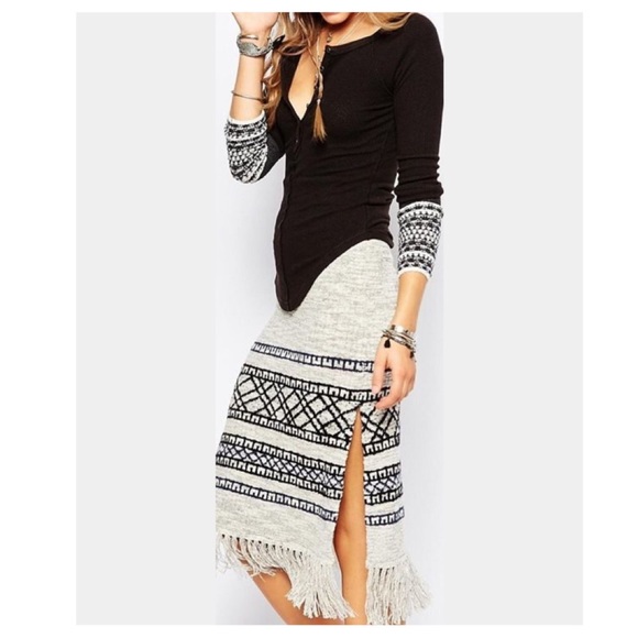 Free People Fringe Skirt - Picture 4 of 4