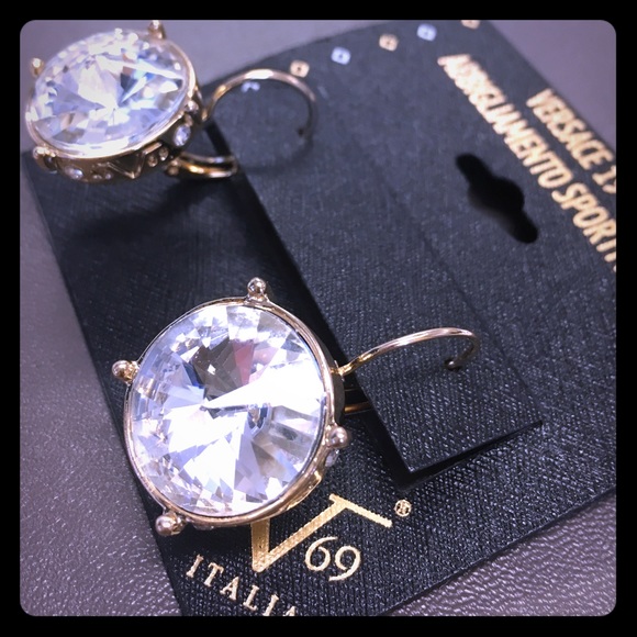 Sale ❣️Versace1969 gold and Crystal earrings!