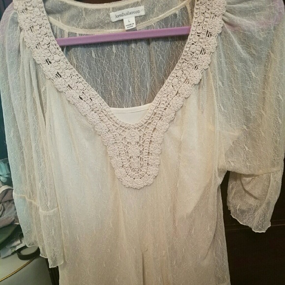 Shabby chic, Victorian lace blouse tunic