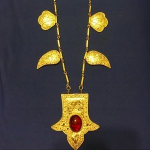 ETHNIC HANDMADE INDONESIAN DESIGN SILVER NECKLACE