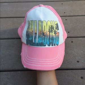 Pink billabong snap back LIKE NEW