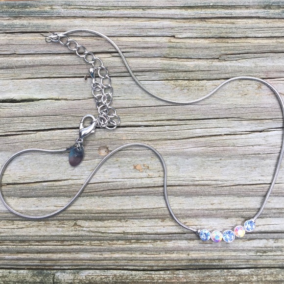 Sterling sliver multicolor necklace💙