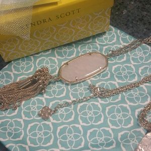 Kendra Scott Rayne in Rose Quartz.
