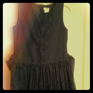Girls navy blue dress