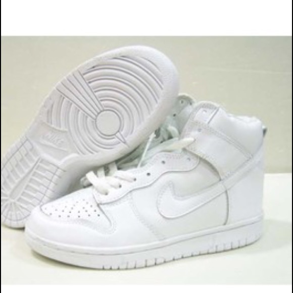 White nike high tops
