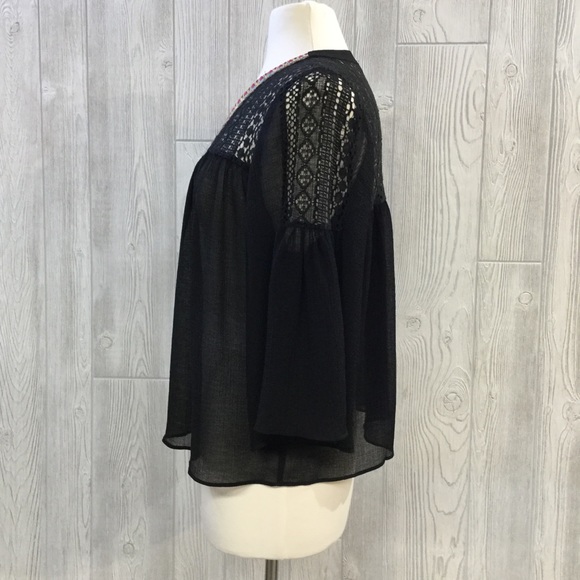 SOLD V Neck Blouse - M/L - Picture 2 of 4