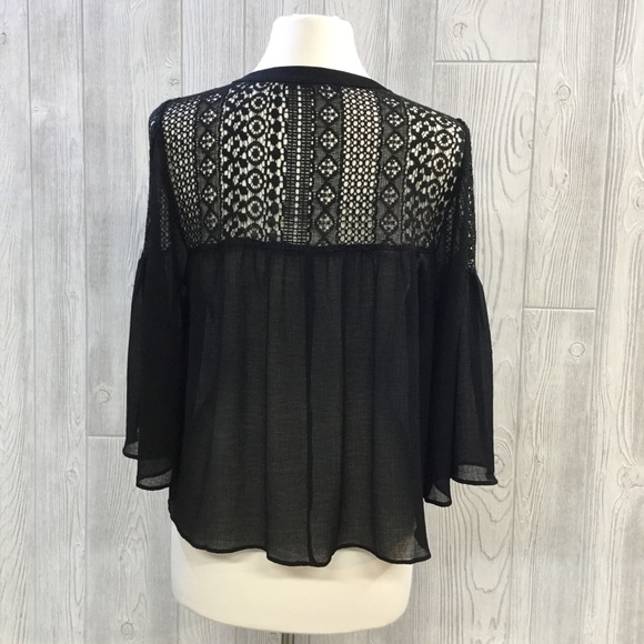 SOLD V Neck Blouse - M/L - Picture 3 of 4