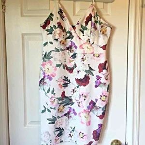 Plus Size Sexy Floral 90s Style Dress