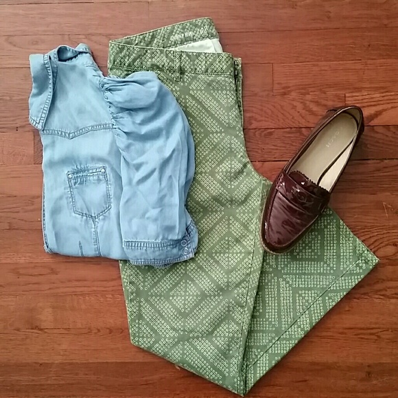 GAP Printed "Skinny Mini" Khakis