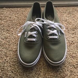 Olive green vans size 6.5 womens
