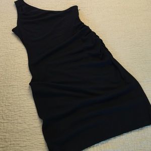One-shoulder black dress from BR