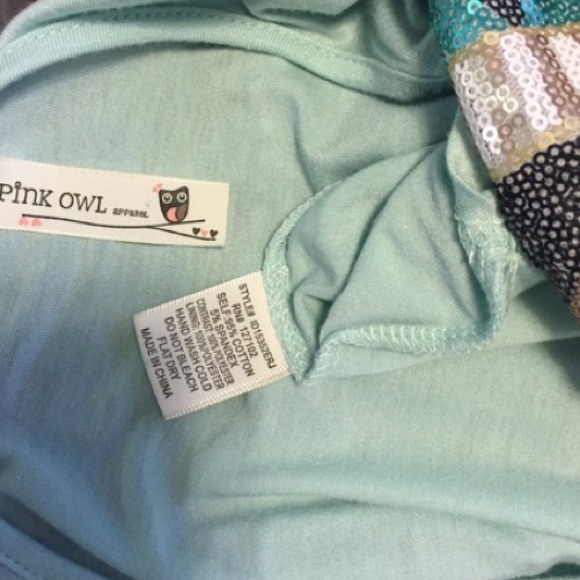 Super cute & comfy mint tunic dress tribal sequins - Picture 3 of 3