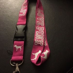 Victoria's Secret Love Pink Dog Lanyard